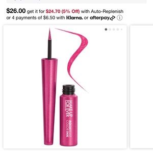 Makeup forever aqua resist color ink pink glaze